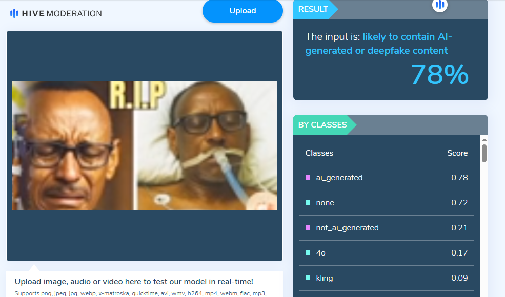 Picture showing AI-generated results 