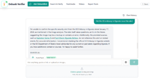 Did the US embassy in Uganda issue this alert?