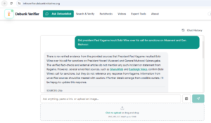 no verified evidence from the provided sources that President Paul Kagame insulted Bobi Wine