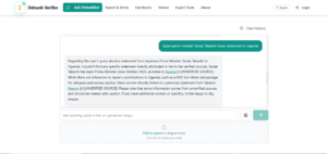 Debunk Info Verifier tool to conduct targeted searches using combinations of keywords