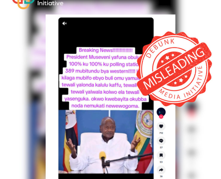 Viral TikTok Claim That Museveni Received 100% of Votes in 389 Western Ugandan Polling Stations