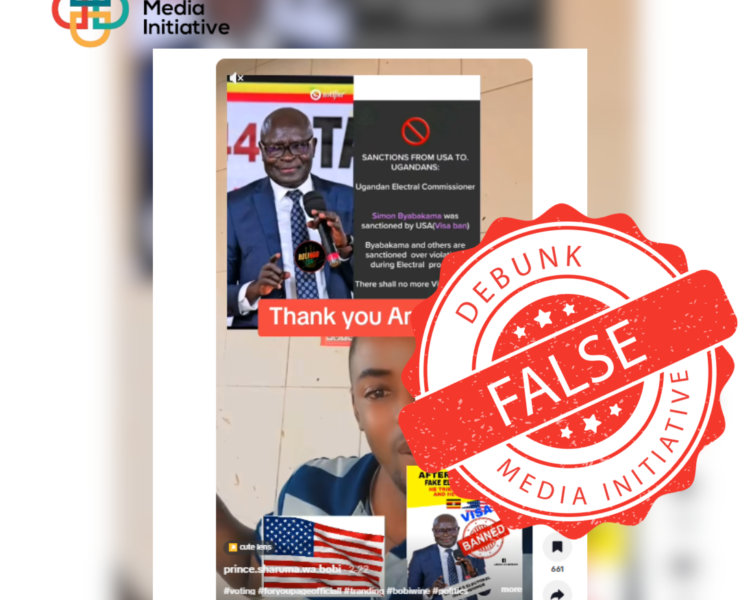 There is no verified evidence that the United States has sanctioned Electoral Commission Chairman Simon Byabakama.