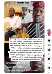 Breaking, 'Why would you fight Museveni when he has made you rich