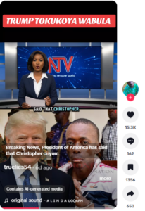 The video features a news reporter against a background displaying the NTV Uganda logo