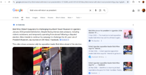 The results from the Google search