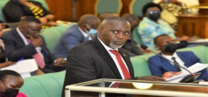 Courtesy photo: Hon. Dr. Abed Bwanika addressing parliament