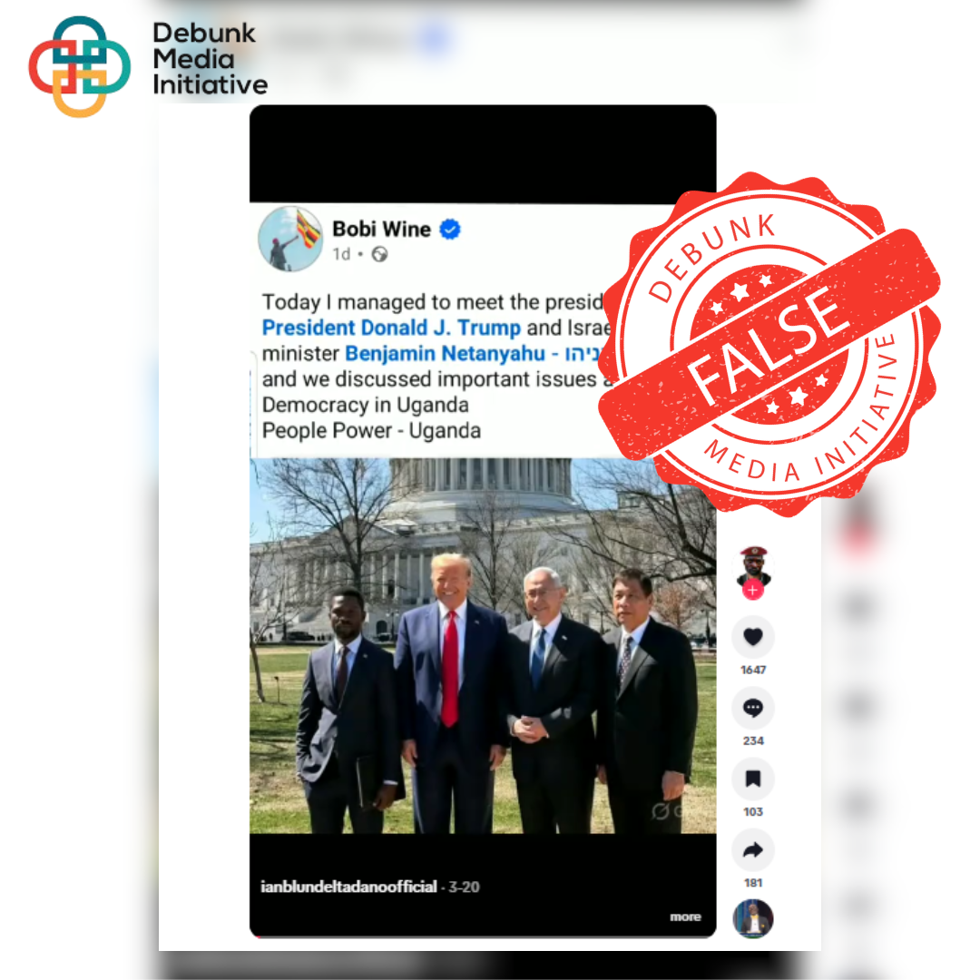 Viral TikTok Claim That Bobi Wine Met President Trump and Israeli Prime Minister Netanyahu